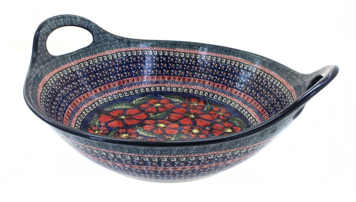 Zaklady Jungle Flower Large Serving Piece — Polish Pottery