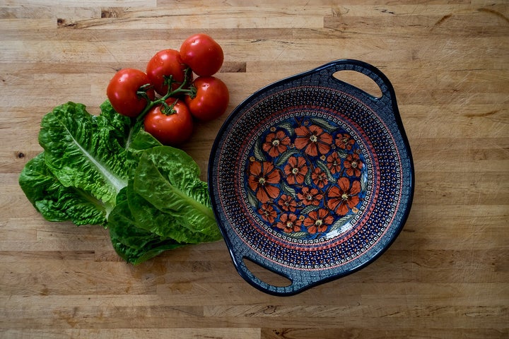 Zaklady Jungle Flower Large Serving Piece — Polish Pottery