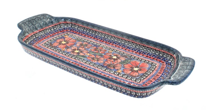 Zaklady Jungle Flower Medium Serving Piece — Polish Pottery