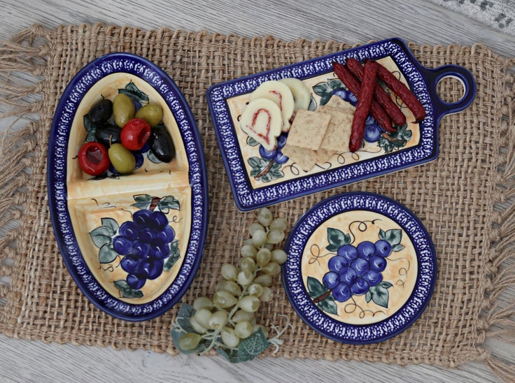 Detail image of Zaklady Grapes Countertop Accessories — Polish Pottery