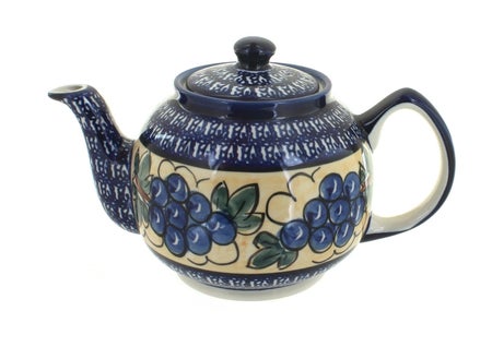 Zaklady Grapes Teapot — Polish Pottery