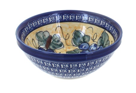 Zaklady Grapes Small Serving Piece — Polish Pottery