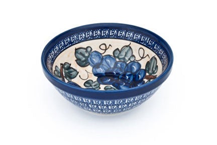 Zaklady Grapes Small Serving Piece — Polish Pottery