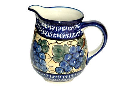 Zaklady Grapes Pitcher — Polish Pottery