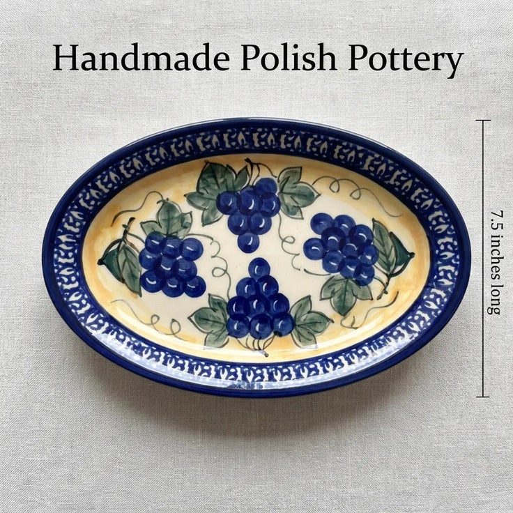 Detail image of Zaklady Grapes Salt & Pepper Shaker — Polish Pottery