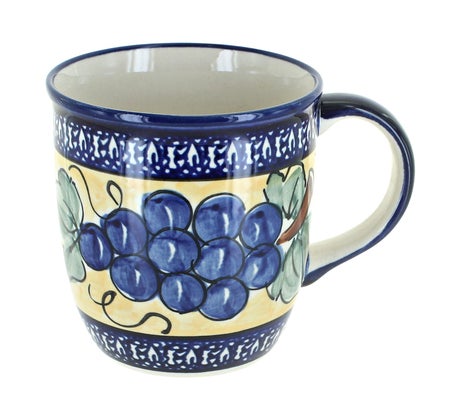 Zaklady Grapes Mug — Polish Pottery