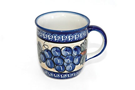 Zaklady Grapes Mug — Polish Pottery