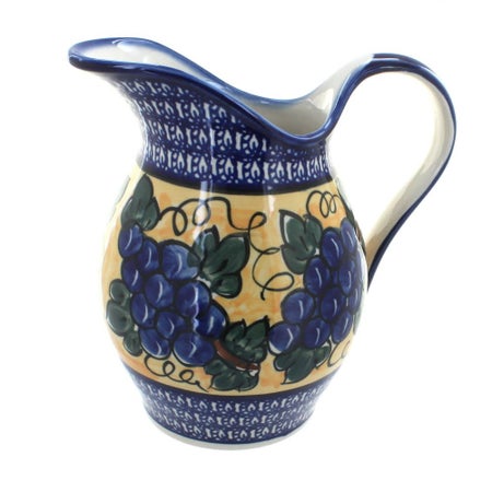 Zaklady Grapes Pitcher — Polish Pottery
