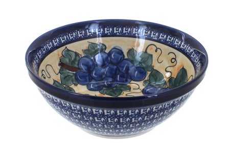 Zaklady Grapes Medium Serving Piece — Polish Pottery