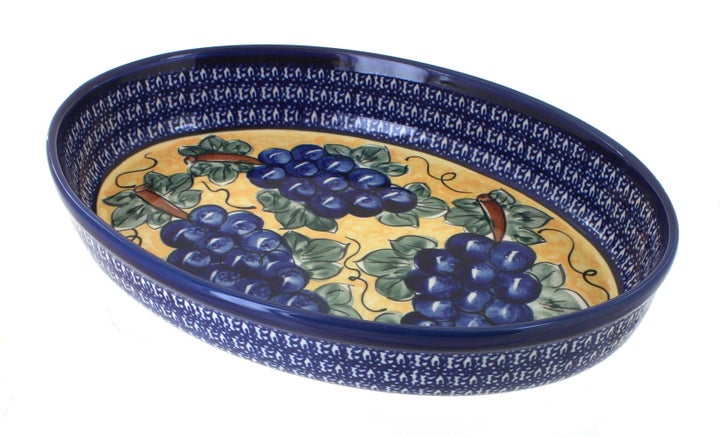 Zaklady Grapes Medium Bakeware — Polish Pottery