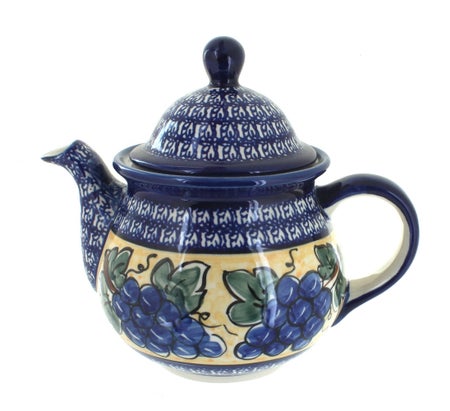 Zaklady Grapes Teapot — Polish Pottery