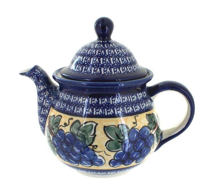 Zaklady Grapes Teapot — Polish Pottery