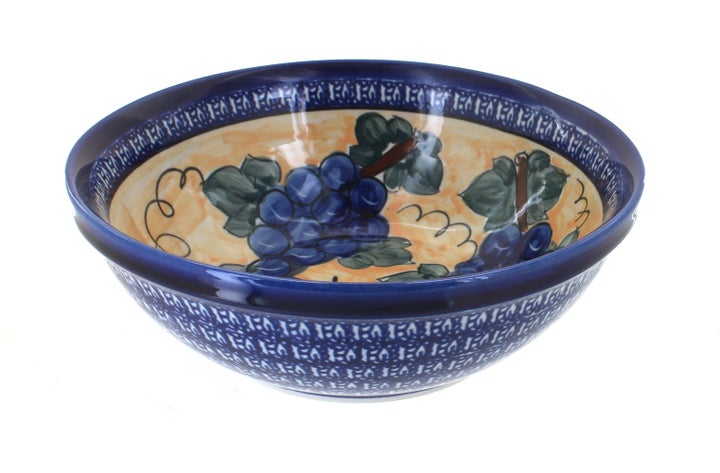 Zaklady Grapes Large Serving Piece — Polish Pottery