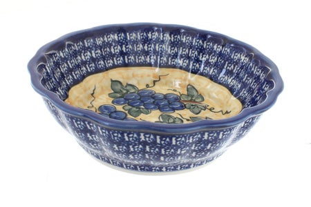 Zaklady Grapes Large Serving Piece — Polish Pottery