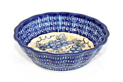 Detail image of Zaklady Grapes Large Serving Piece — Polish Pottery
