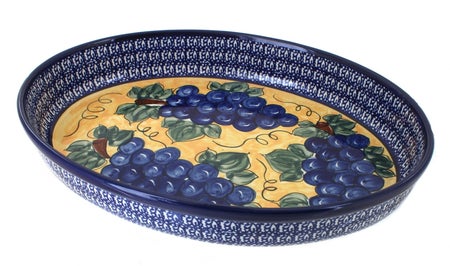 Zaklady Grapes Large Bakeware — Polish Pottery