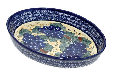 Zaklady Grapes Large Bakeware — Polish Pottery
