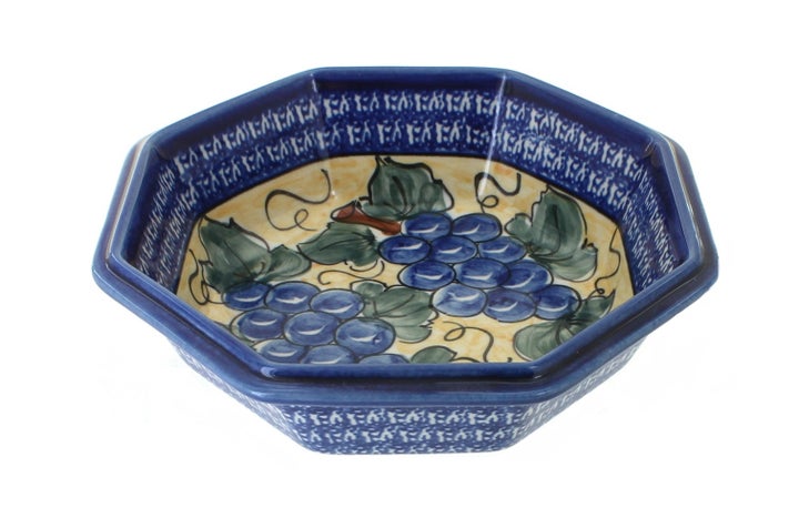 Zaklady Grapes Large Serving Piece — Polish Pottery