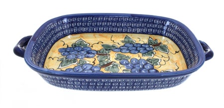 Zaklady Grapes Large Bakeware — Polish Pottery