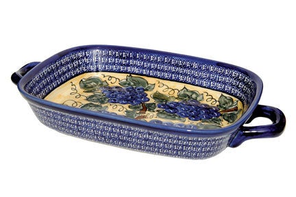 Zaklady Grapes Large Bakeware — Polish Pottery