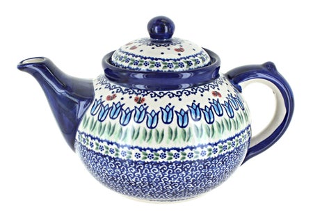 Vena Garden Tulip Teapot — Polish Pottery