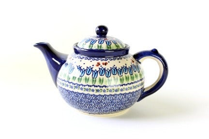 Detail image of Vena Garden Tulip Teapot — Polish Pottery