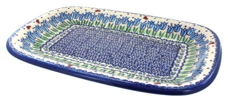 Vena Garden Tulip Medium Serving Piece — Polish Pottery