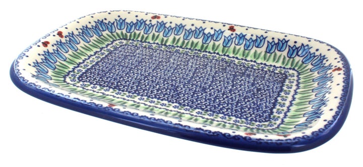 Vena Garden Tulip Medium Serving Piece — Polish Pottery