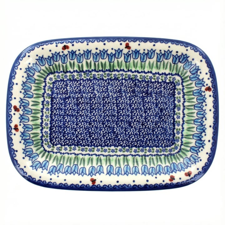 Vena Garden Tulip Medium Serving Piece — Polish Pottery