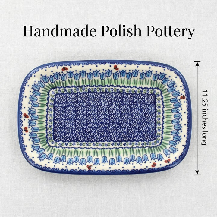 Vena Garden Tulip Medium Serving Piece — Polish Pottery