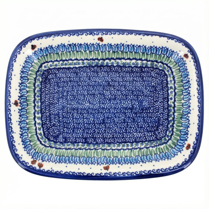 Vena Garden Tulip Large Serving Piece — Polish Pottery