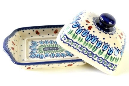 Vena Garden Tulip Butter Dish — Polish Pottery