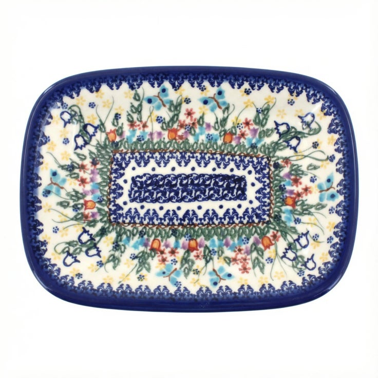 Detail image of Vena Garden of Eden Small Serving Piece — Polish Pottery