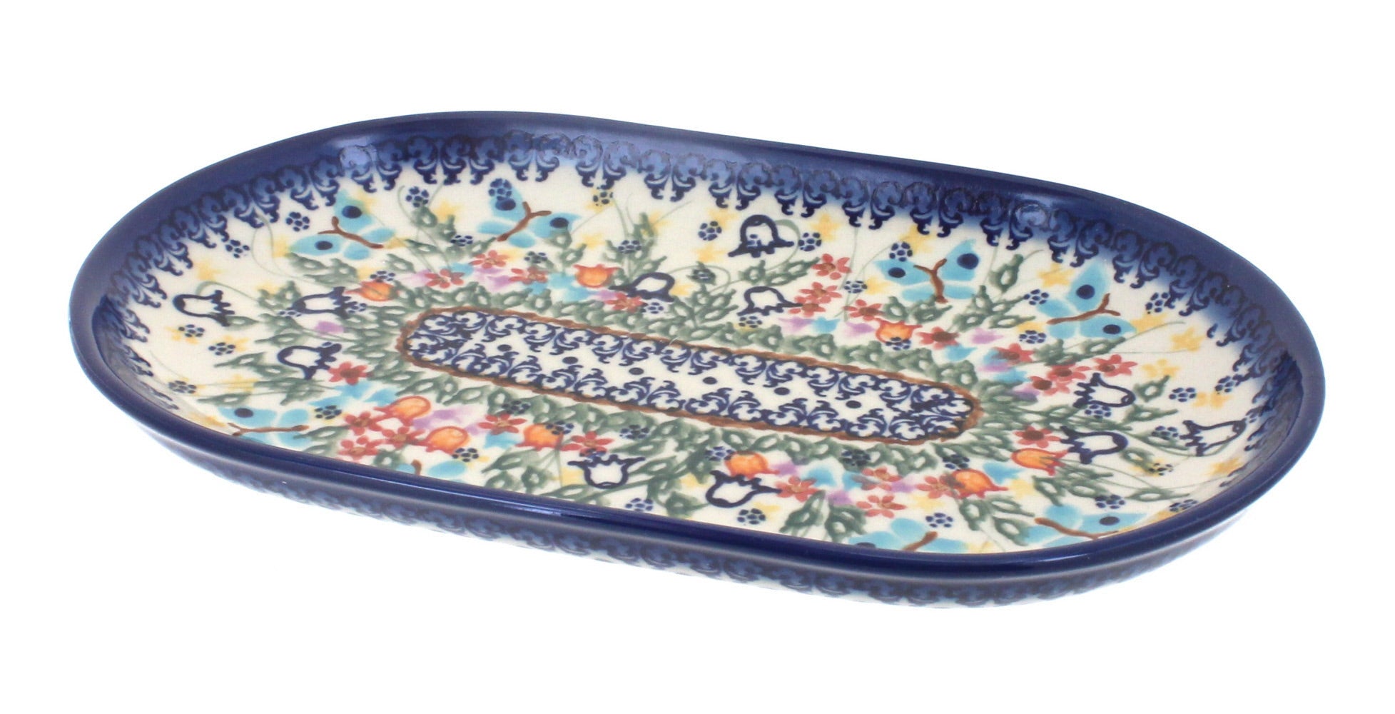 Vena Garden of Eden Small Serving Piece — Polish Pottery