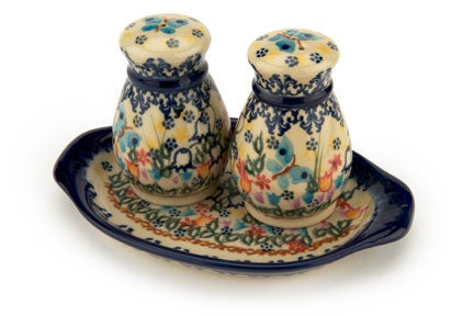 Vena Garden of Eden Salt & Pepper Shaker — Polish Pottery