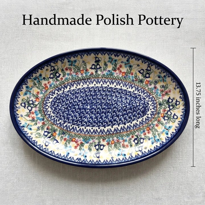 Vena Garden of Eden Large Serving Piece — Polish Pottery