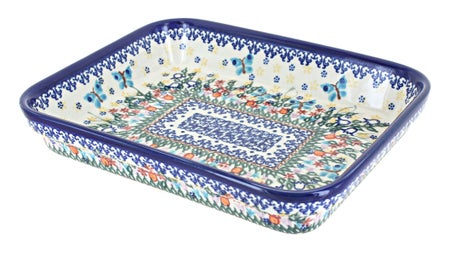 Vena Garden of Eden Small Bakeware — Polish Pottery