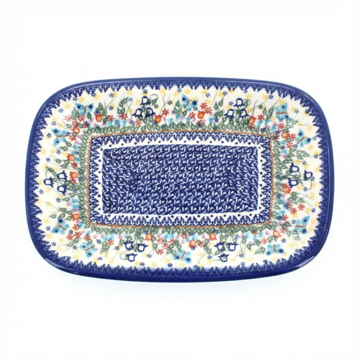 Detail image of Vena Garden of Eden Large Serving Piece — Polish Pottery