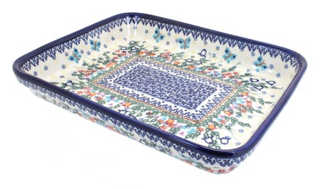 Vena Garden of Eden Medium Bakeware — Polish Pottery