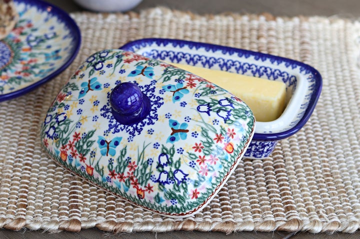 Vena Garden of Eden Butter Dish — Polish Pottery