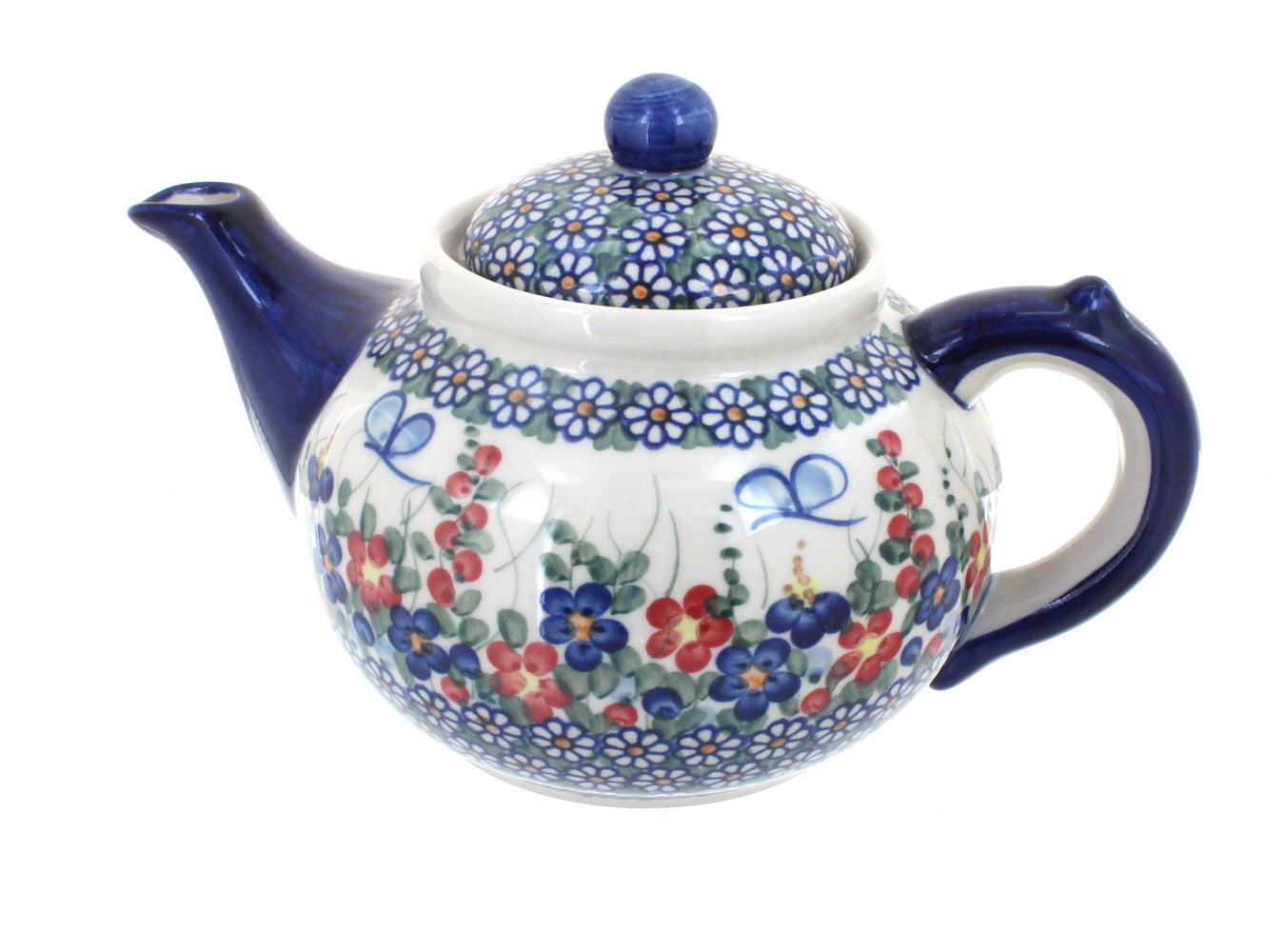 Vena Garden Butterfly Teapot — Polish Pottery