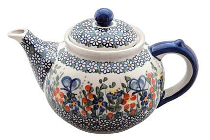 Vena Garden Butterfly Teapot — Polish Pottery