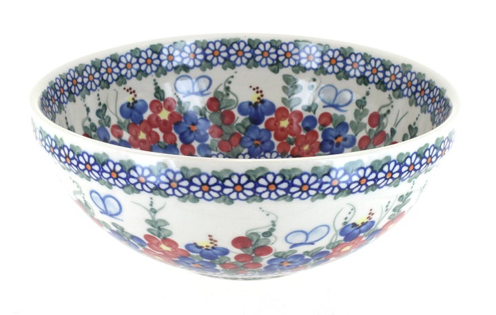 Vena Garden Butterfly Small Serving Piece — Polish Pottery
