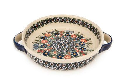 Detail image of Vena Garden Butterfly Small Bakeware — Polish Pottery