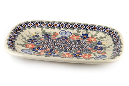 Vena Garden Butterfly Small Serving Piece — Polish Pottery