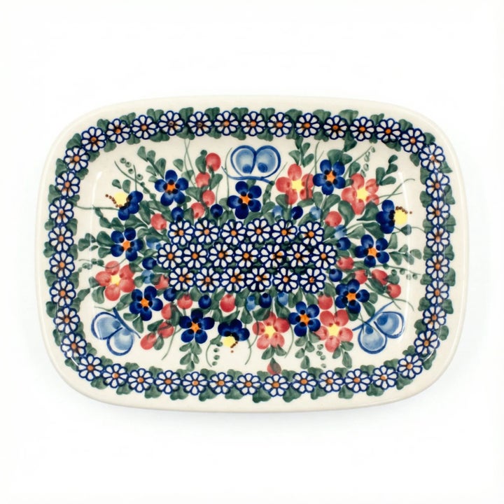 Vena Garden Butterfly Small Serving Piece — Polish Pottery
