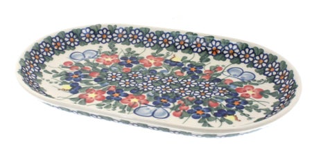 Vena Garden Butterfly Small Serving Piece — Polish Pottery