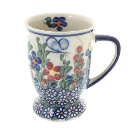 Vena Garden Butterfly Mug — Polish Pottery