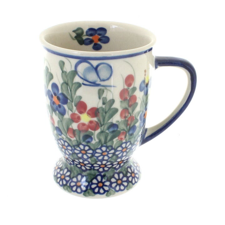 Vena Garden Butterfly Mug — Polish Pottery