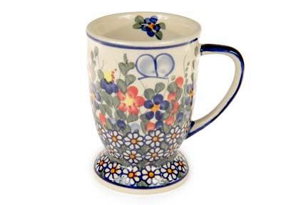 Detail image of Vena Garden Butterfly Mug — Polish Pottery